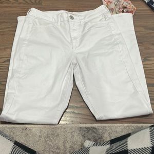 plain white jeggings